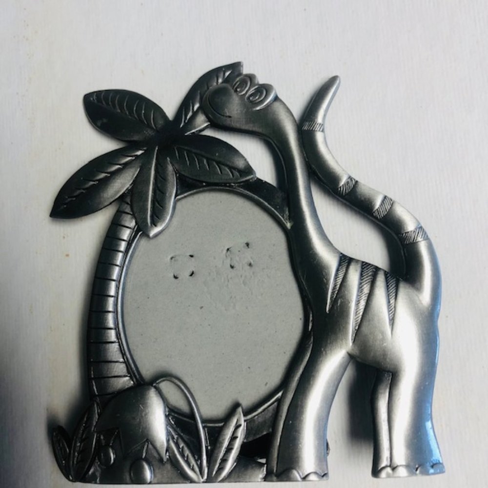 Fetco Brushed Silver Dinosaur-Prehistoric Photo Frame